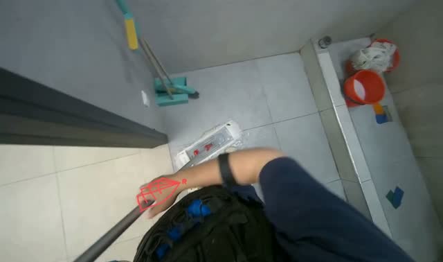 Mopping the floor: egocentric robotics sample