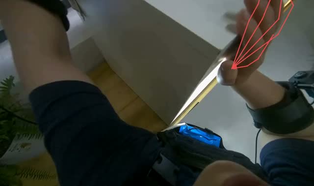Wiping wooden surfaces: egocentric robotics sample