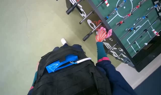 Wiping foosball table: egocentric robotics sample