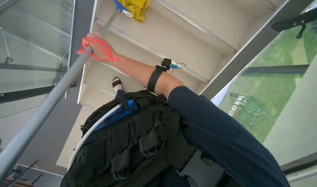 Mopping stairs: egocentric robotics sample