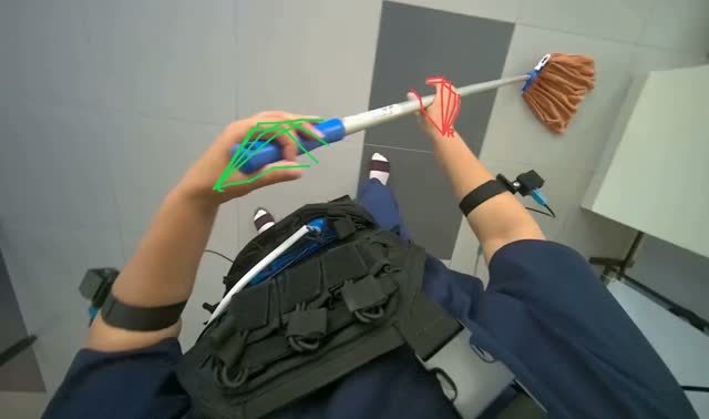 Mopping floor: egocentric robotics sample