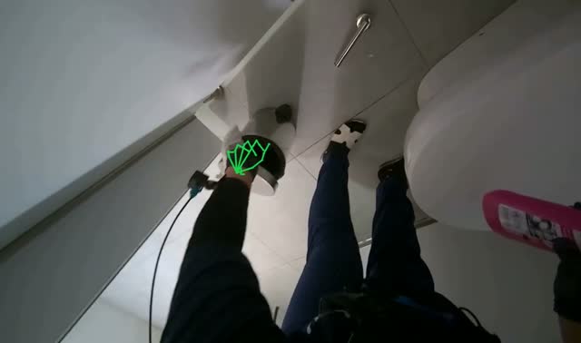 Cleaning toilet: egocentric robotics sample