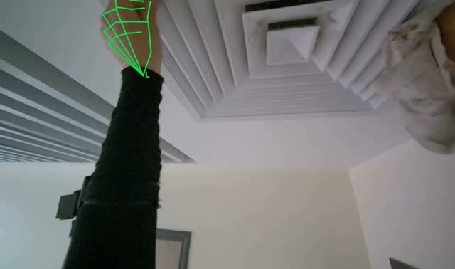 Wiping ceiling vents: egocentric robotics sample