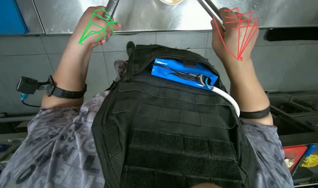 Serving noodles into bowl: egocentric robotics sample