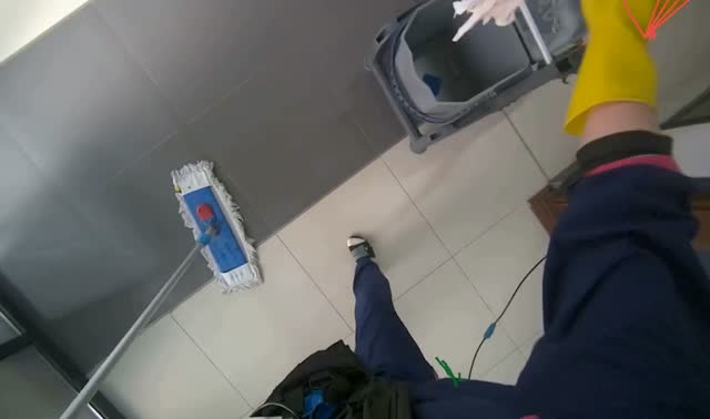 Mopping floor: egocentric robotics sample
