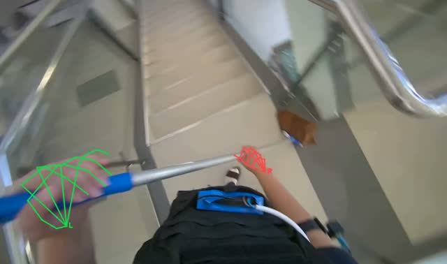 Mopping tiled floor: egocentric robotics sample