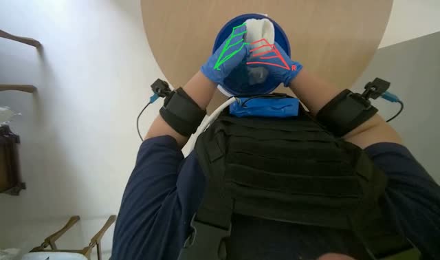 Preparing cleaning cloths: egocentric robotics sample