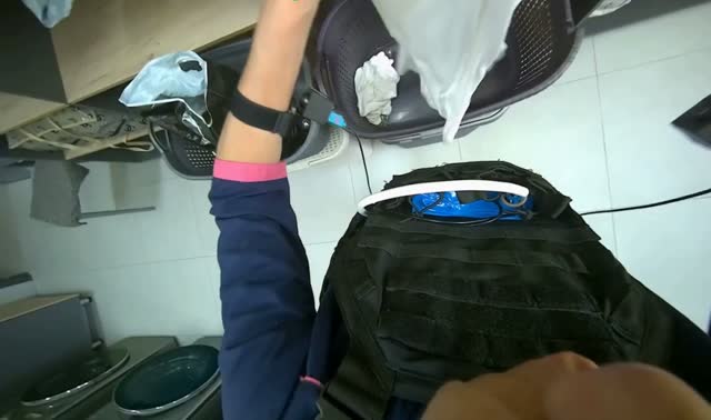 Sorting and placing clothes into baskets: egocentric robotics sample
