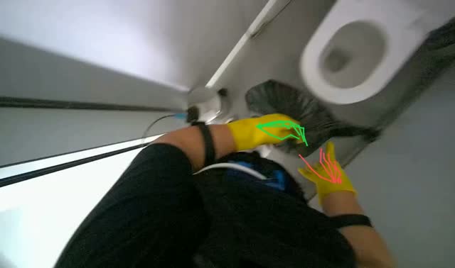 Collecting trash from bins: egocentric robotics sample