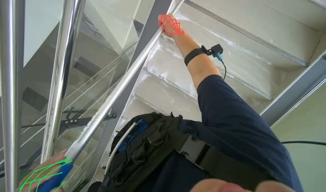 Mopping stairs: egocentric robotics sample