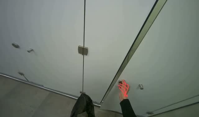 Collecting waste and restocking supplies in bathroom: egocentric robotics sample