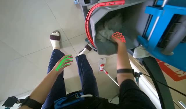 Wringing mop head: egocentric robotics sample