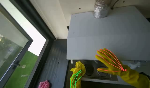 Cleaning kitchen range hood: egocentric robotics sample
