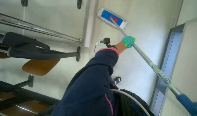 Mopping auditorium floor: egocentric robotics sample