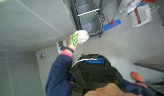 Wringing and organizing cloths: egocentric robotics sample