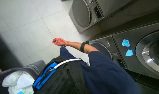 Unloading washing machine and sorting clothes: egocentric robotics sample