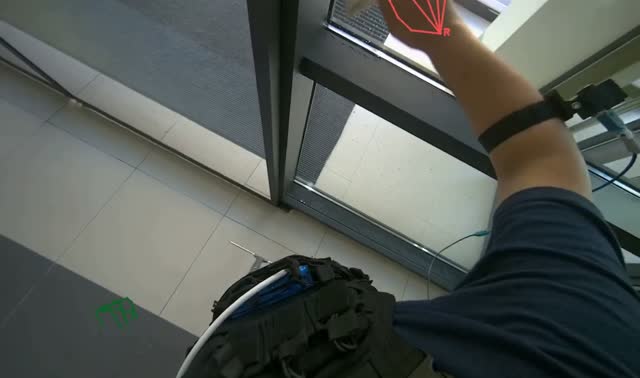 Cleaning glass panels with squeegee: egocentric robotics sample