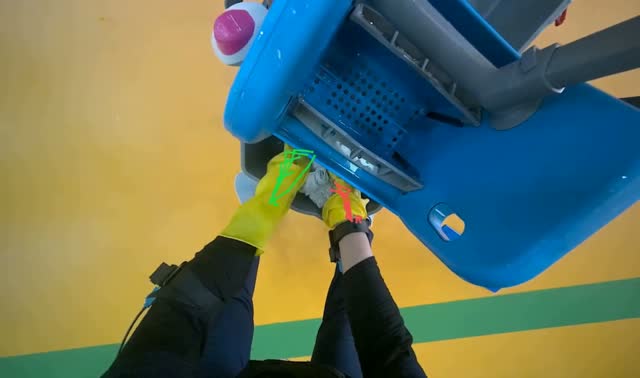 Wringing mop head: egocentric robotics sample