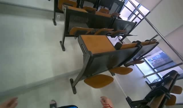 Folding desks in lecture hall: egocentric robotics sample