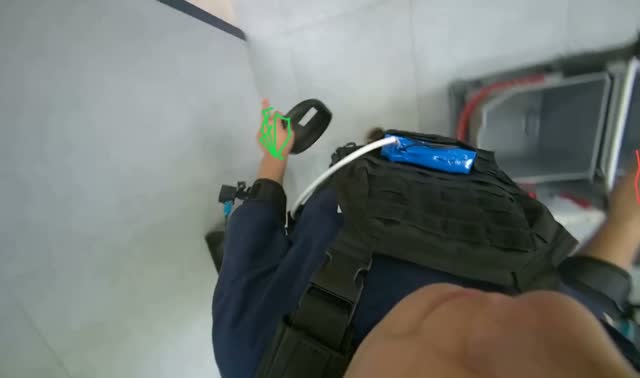 Preparing equipment for mopping: egocentric robotics sample