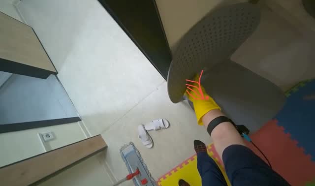 Mopping floors: egocentric robotics sample
