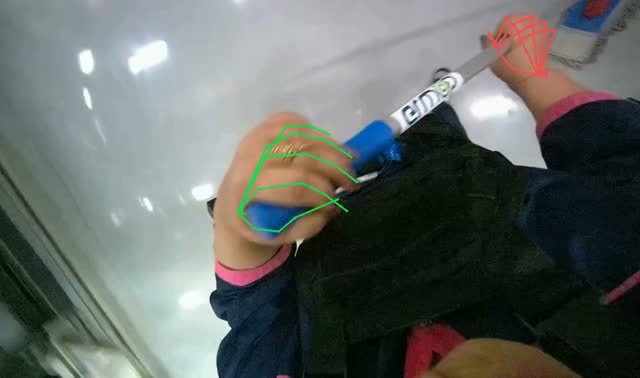 Mopping ceiling and upper walls: egocentric robotics sample