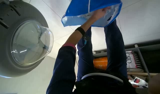 Loading and starting washing machine: egocentric robotics sample