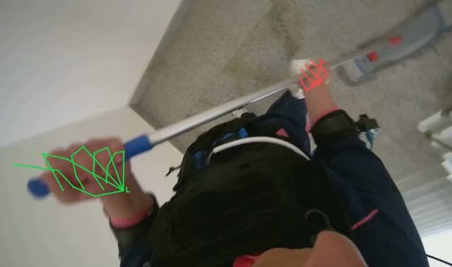 Mopping staircase: egocentric robotics sample