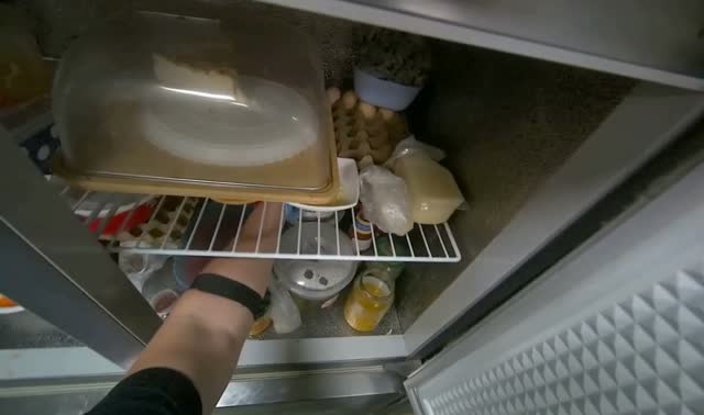 Taking product from refrigerator: egocentric robotics sample