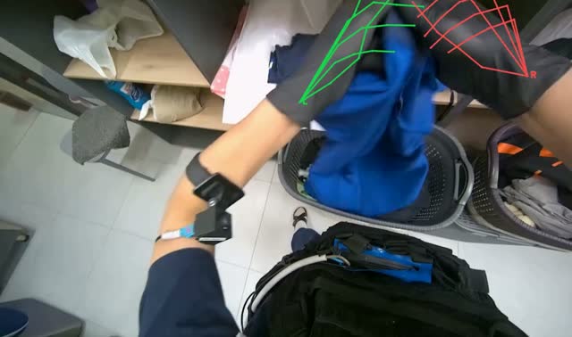 Folding and sorting laundry: egocentric robotics sample