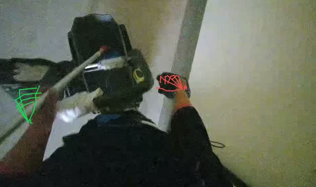 Collecting trash into bin: egocentric robotics sample
