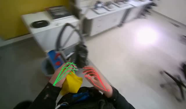 Preparing and cleaning office room: egocentric robotics sample