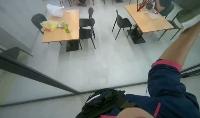 Wiping glass partition: egocentric robotics sample