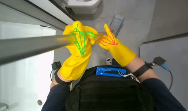 Mopping the floor: egocentric robotics sample