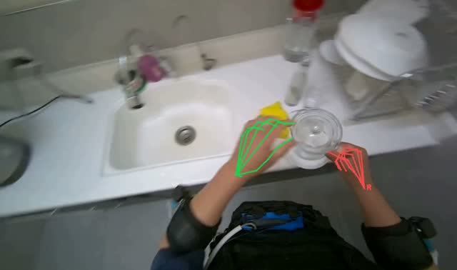 Filling kettle with water: egocentric robotics sample
