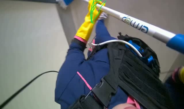 Mopping floor: egocentric robotics sample