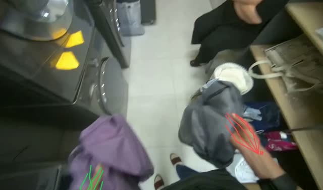 Unloading and packing laundry: egocentric robotics sample