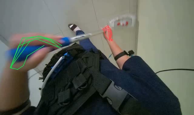 Mopping tiled floor: egocentric robotics sample