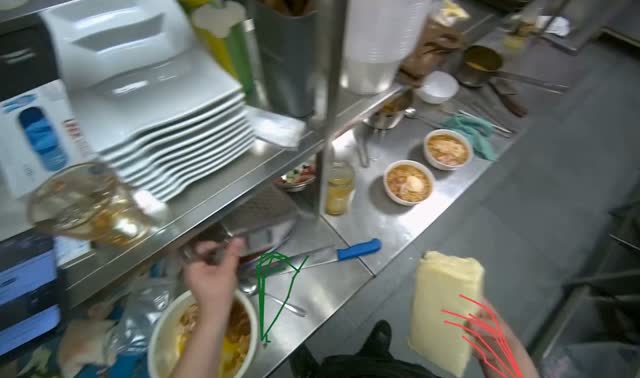 Grating cheese into ramen bowls: egocentric robotics sample