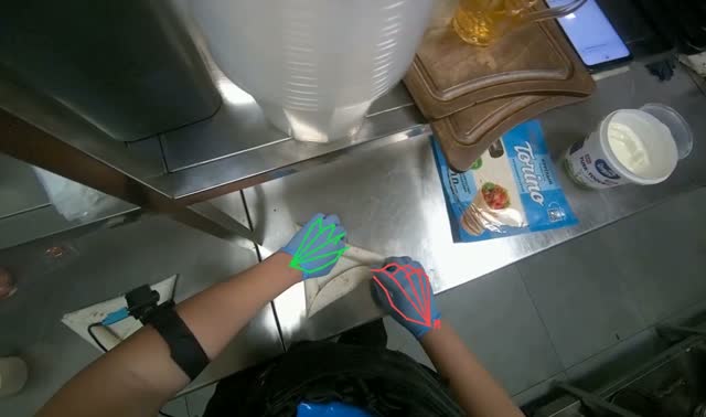 Securing rolled tortillas with toothpicks: egocentric robotics sample
