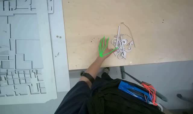 Collecting paper cutouts by hand: egocentric robotics sample