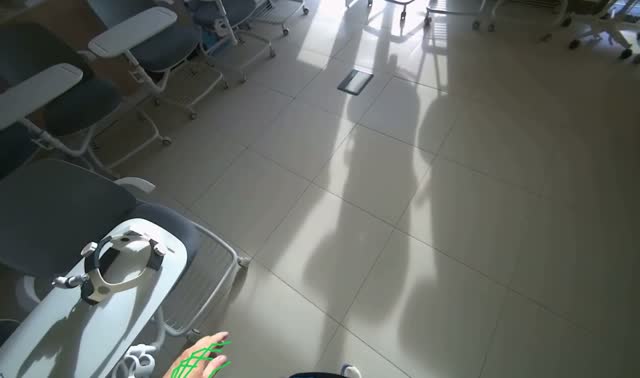 Arranging chairs in room: egocentric robotics sample