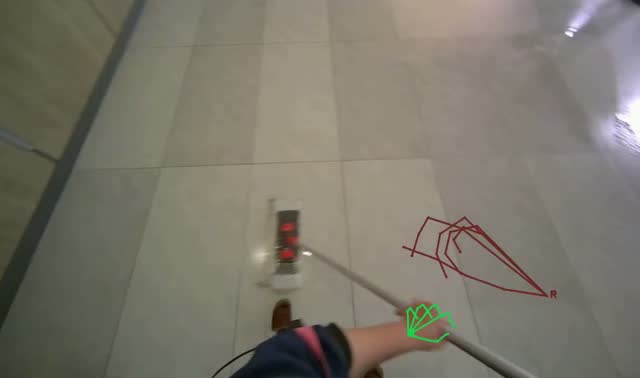 Mopping building floor: egocentric robotics sample
