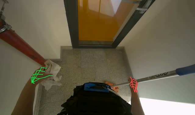 Mopping the floor: egocentric robotics sample