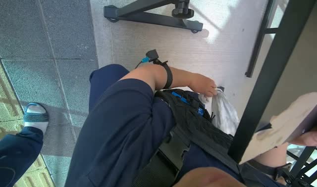 Wiping table frame and underside: egocentric robotics sample