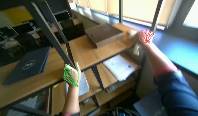 Wiping office shelving unit: egocentric robotics sample
