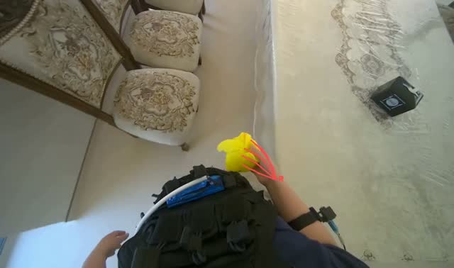 Cleaning various surfaces and windows: egocentric robotics sample