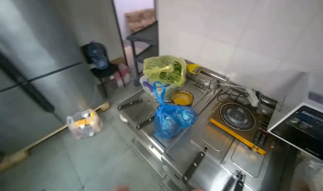 Garnishing noodles with fresh greens: egocentric robotics sample