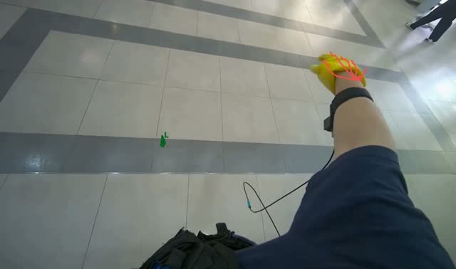 Mopping floor: egocentric robotics sample