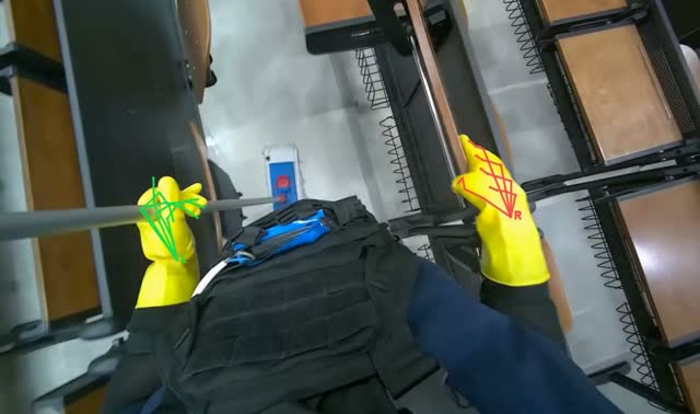 Moving classroom chairs: egocentric robotics sample